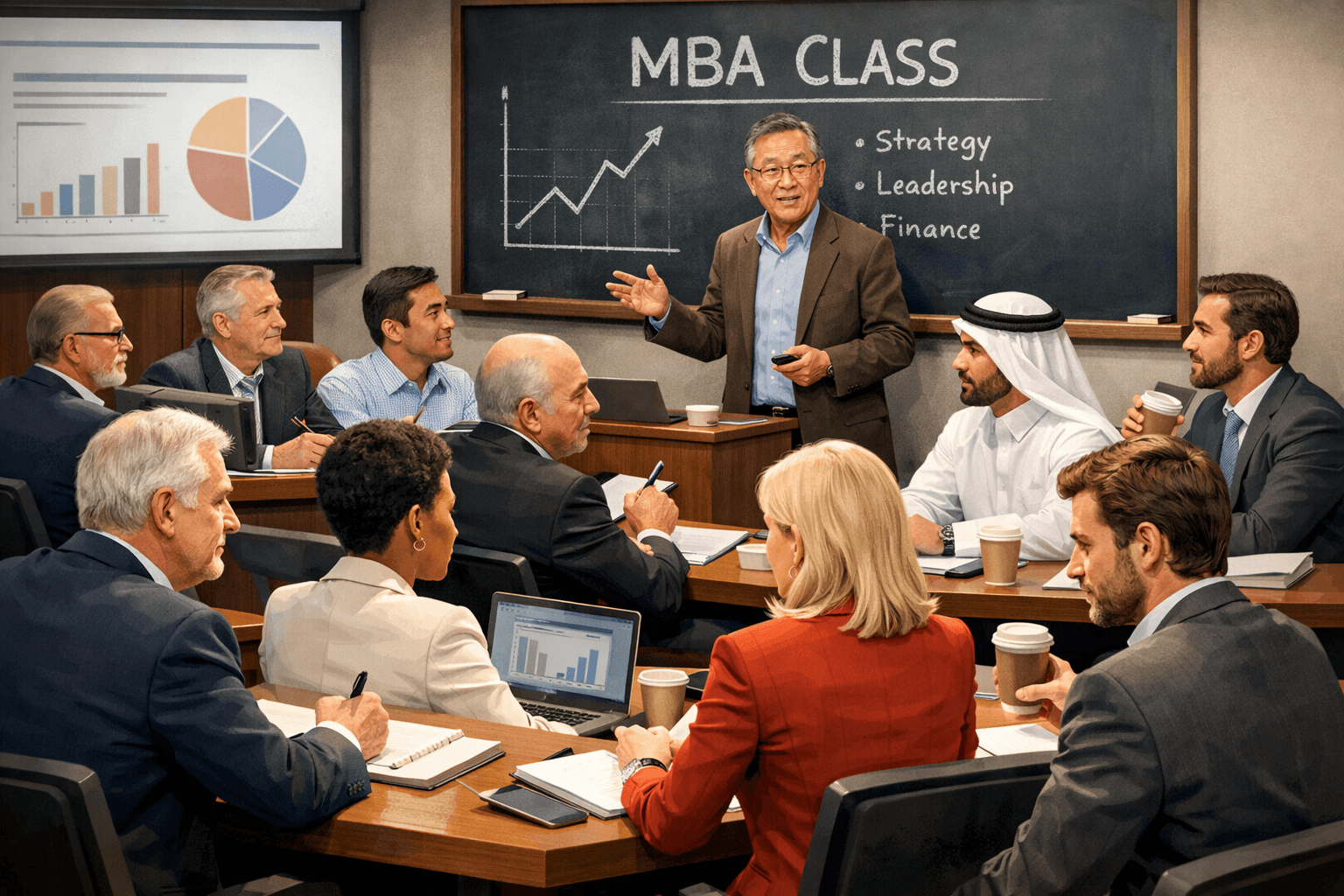 Business leadership meeting